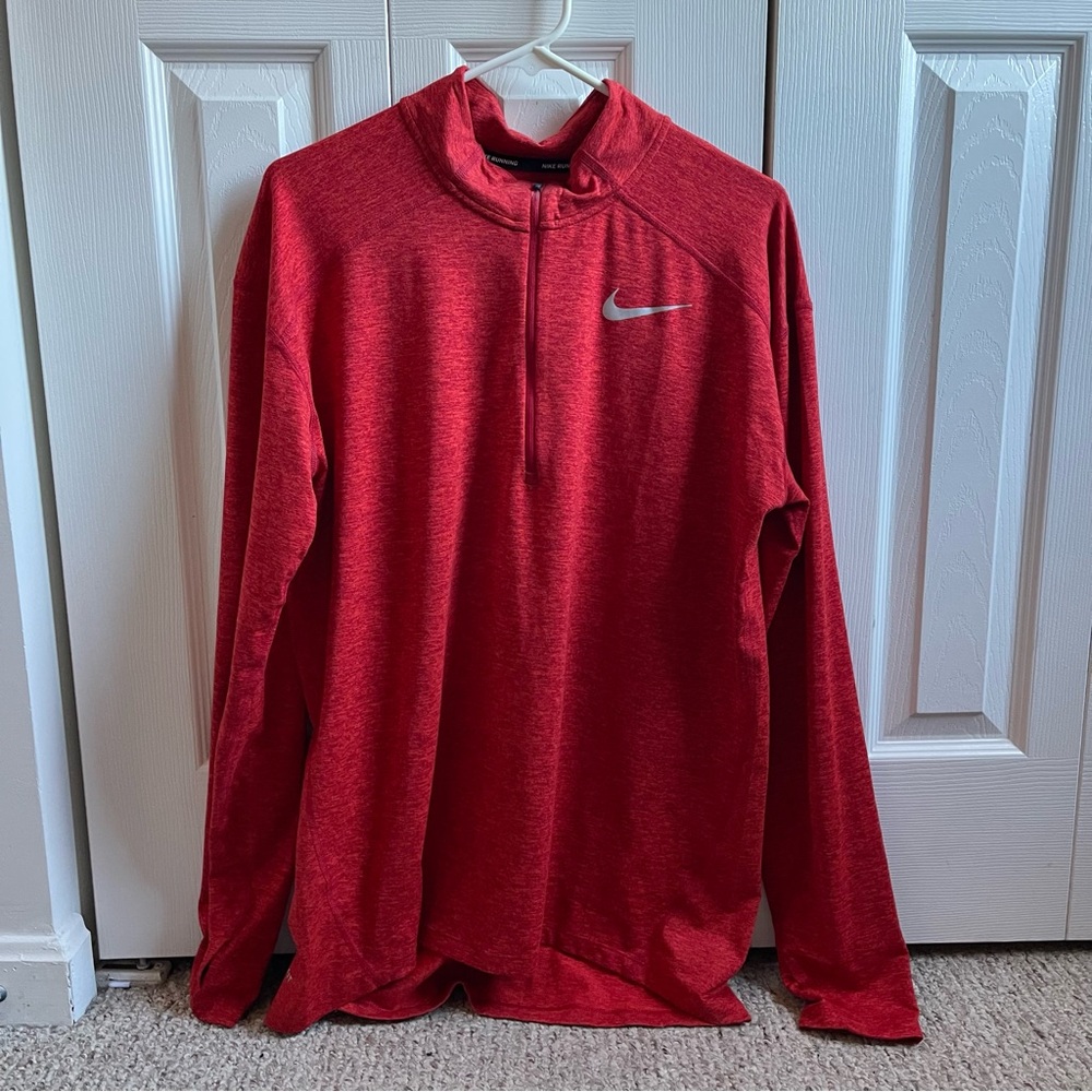 Men’s Nike 1/4 zip long sleeve top size Large
